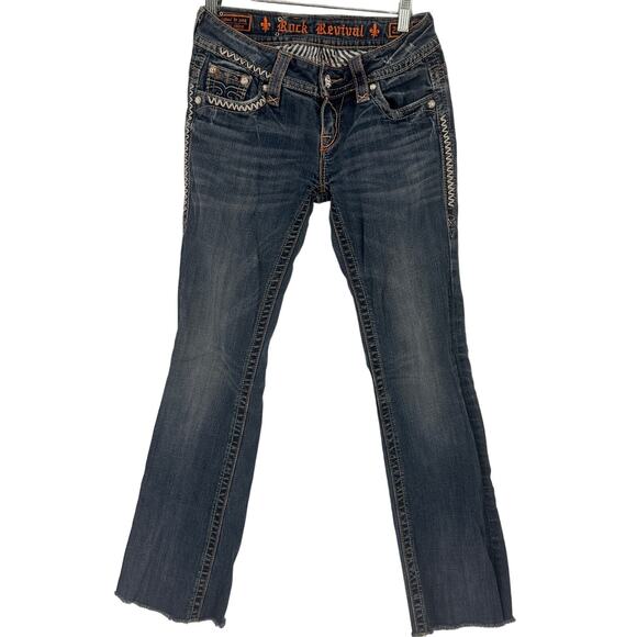 Rock Revival Women's Blue Jen Boot Bootcut Jeans Size 26 - Picture 6 of 8